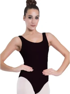 Dame Dansebutikken Seré sort dragt u.ærmer ballet/gymnastik
