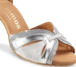 Dame Dansebutikken Sølv dansesko 5 cm hæl Rummos