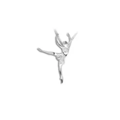 Børn Dansebutikken Sølv halskæde arabesque balletdanser Mikelart