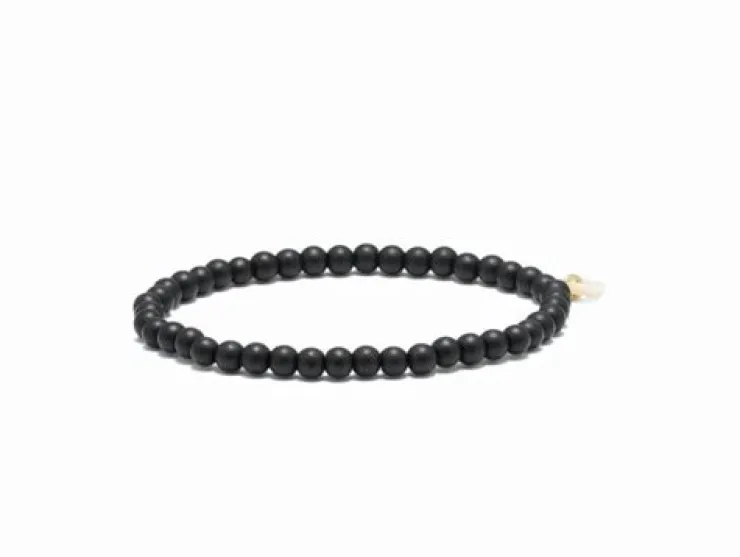 Dansebutikken SOÏ armbånd 4mm - blackstone