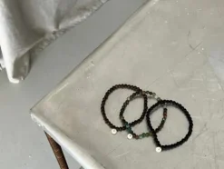Dansebutikken SOÏ armbånd 4mm - blackstone