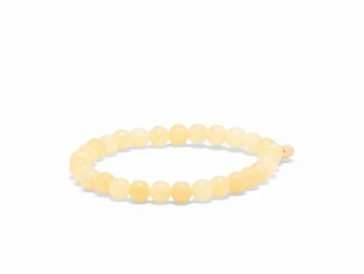 Dansebutikken SOÏ armbånd 6mm - gul jade
