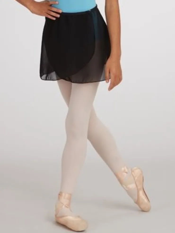 Børn Dansebutikken Sort chiffon skirt børn Capezio