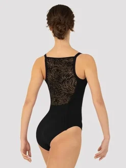 Dame Dansebutikken Sort dragt med smukke mesh detaljer Bloch