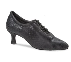 Dame Dansebutikken Sort glitter trænings dansesko vario pro hybrid