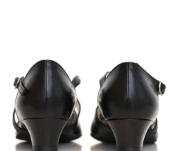 Dame Dansebutikken Sort lav Felice dame dansesko Werner Kern