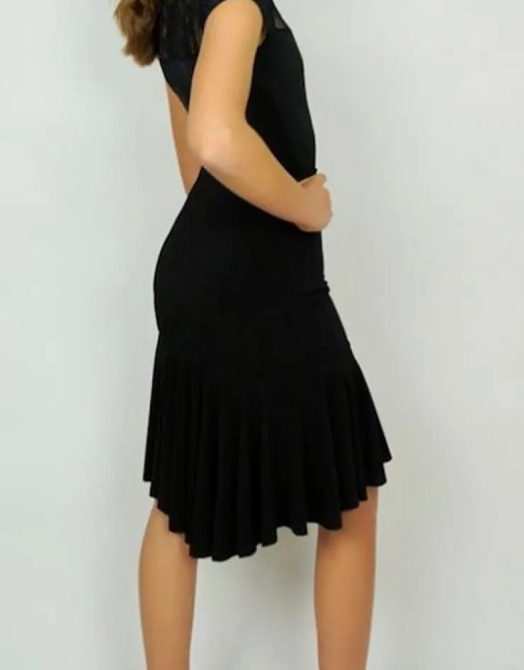 Dansebutikken Sort nederdel til dans til piger - Ready4dance