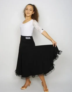 Dansebutikken Sort standard nederdel til piger - Ready4dance