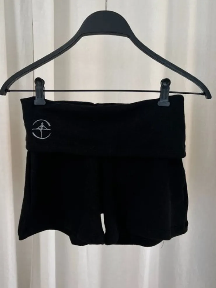 Dame Dansebutikken Sorte strik shorts til teen og damer Wear Moi