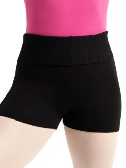 Dame Dansebutikken sorte strik shorts til teen og damer Capezio