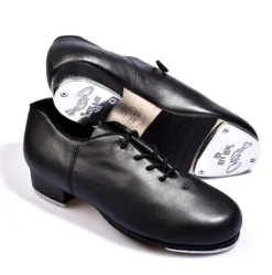Dame Dansebutikken Stepsko Cadence sort skind Unisex model