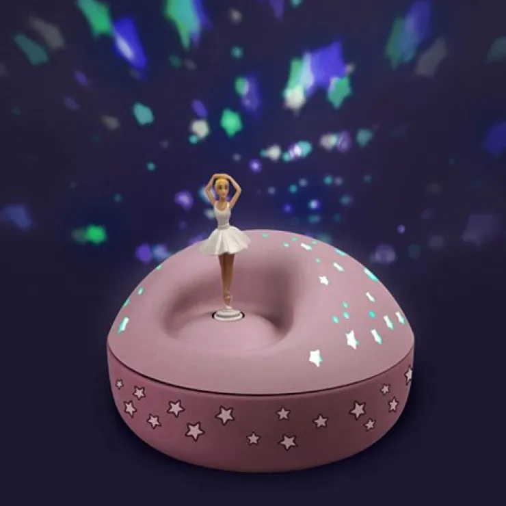Børn Dansebutikken Stjerne projektor med musik og balletdanser.