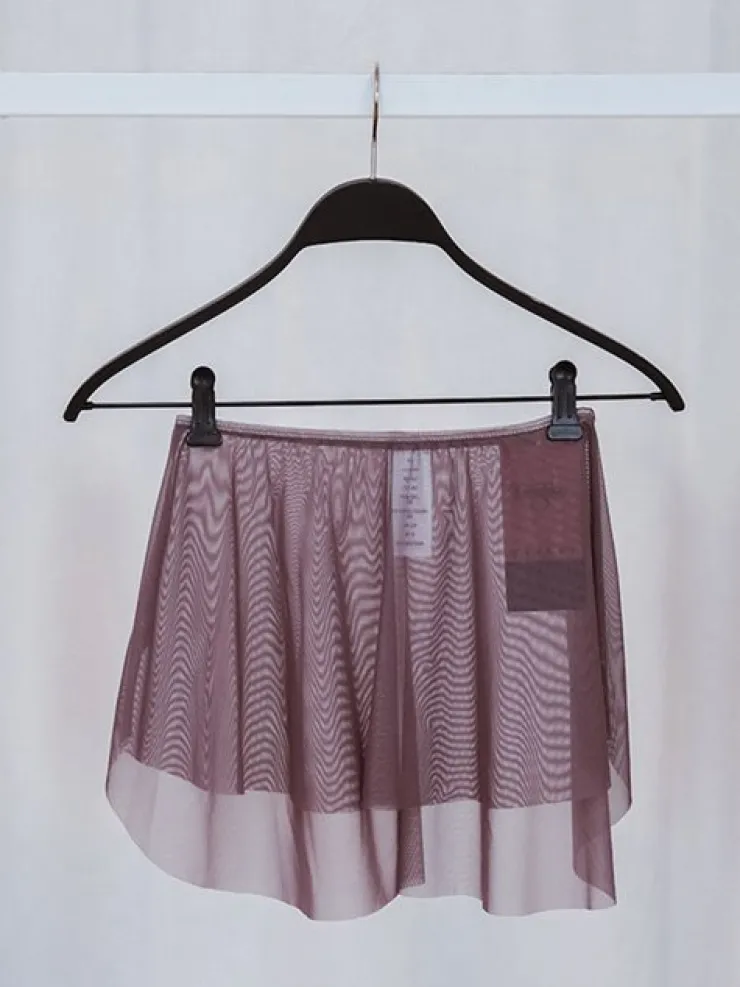 Dame Dansebutikken Støvet lilla Grishko pull-on skørt med tynd elastik kant