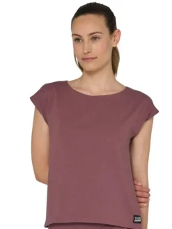 Dansebutikken Tempsdanse dæmpet rødbrun t-shirt til al træning