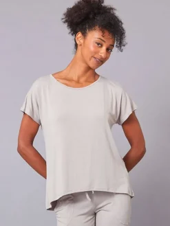 Dansebutikken Tempsdanse latte farvet blød bambus t-shirt