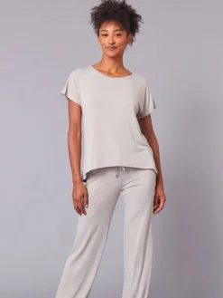 Dansebutikken Tempsdanse latte farvet blød bambus t-shirt