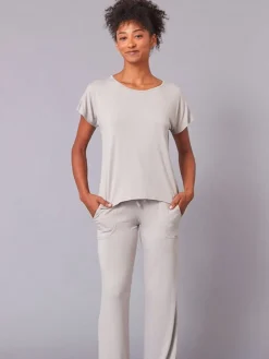 Dansebutikken Tempsdanse latte farvet blød bambus t-shirt