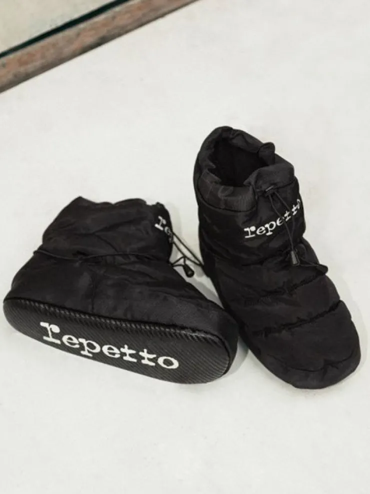 Dansebutikken Warm up sort boots til ballet og dans fra Repetto