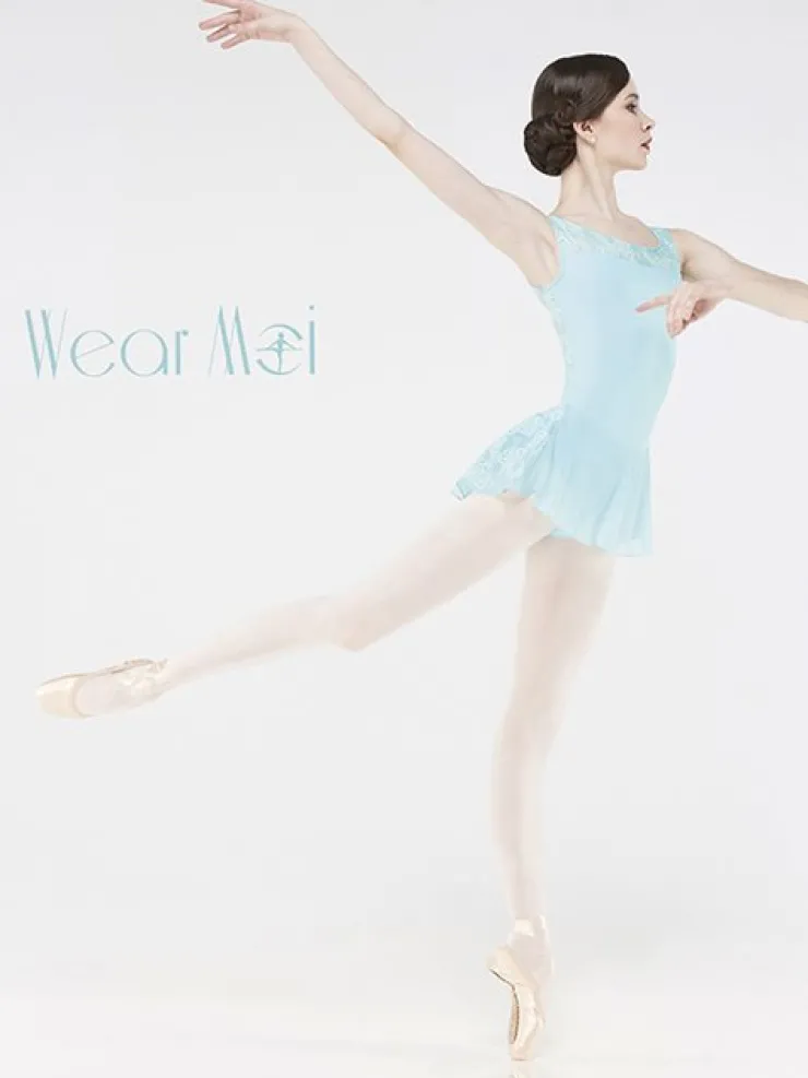 Dame Dansebutikken Wear Moi elegant lys turkis balletkjole