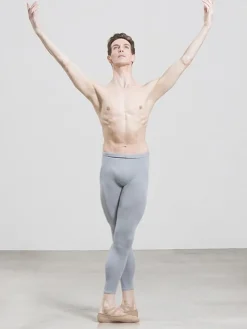 Børn Dansebutikken Wear Moi grå ballettights til drenge/herre microfiber