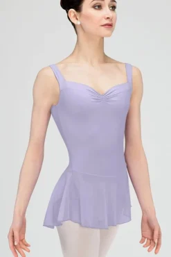 Dame Dansebutikken Wear Moi lilla balletdragt med skørt