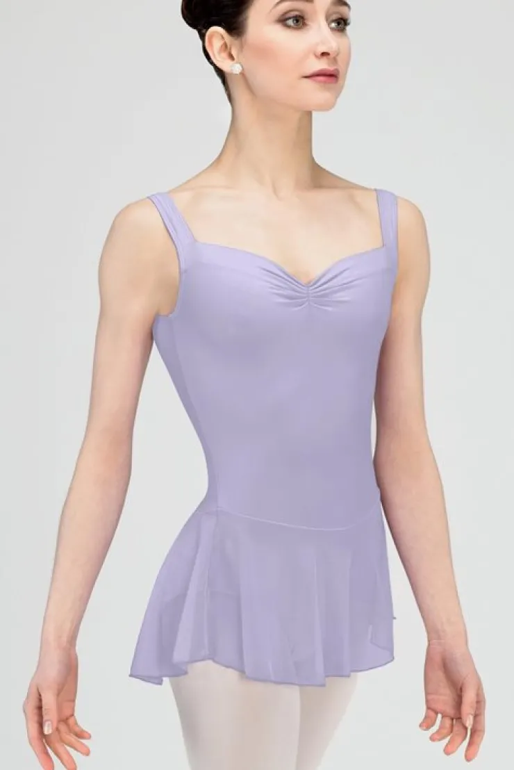 Dame Dansebutikken Wear Moi lilla balletdragt med skørt