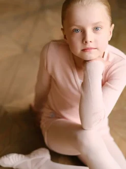Børn Dansebutikken Wearmoi rosa slå om overdel børn ballet/gymnastik
