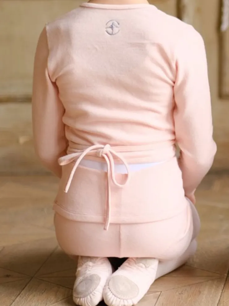 Børn Dansebutikken Wearmoi rosa slå om overdel børn ballet/gymnastik