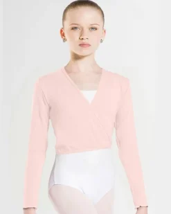 Børn Dansebutikken Wearmoi rosa slå om overdel børn ballet/gymnastik