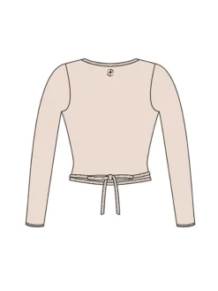 Dame Dansebutikken Wearmoi rosa slå om overdel ballet og gymnastik