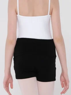 Børn Dansebutikken Wearmoi sorte strikshorts børn ballet/gymnastik