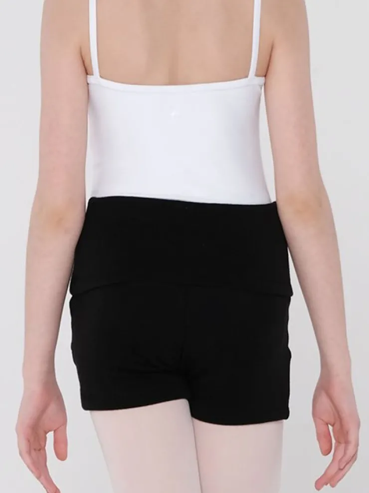 Børn Dansebutikken Wearmoi sorte strikshorts børn ballet/gymnastik