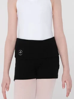 Børn Dansebutikken Wearmoi sorte strikshorts børn ballet/gymnastik