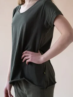 Dame Dansebutikken Yogamii blød t-shirt til træning