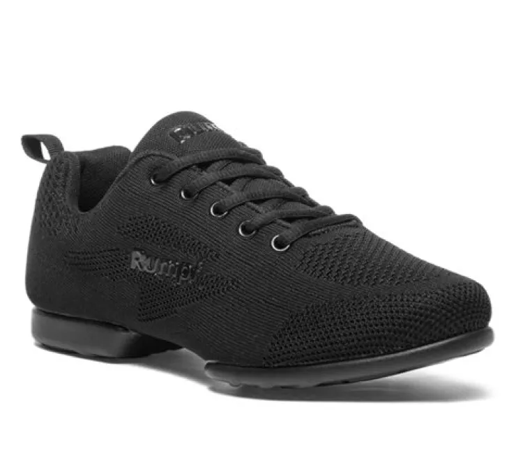 Dame Dansebutikken ZUMA Rumpf sneaker sort åndbar knit
